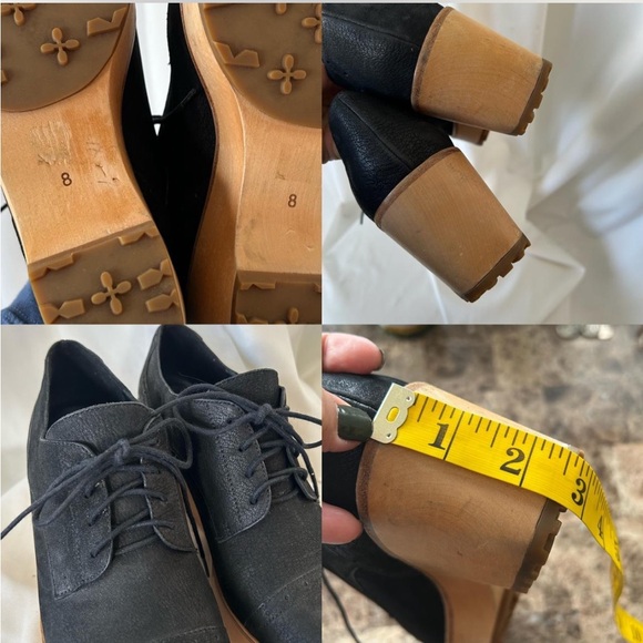 Eileen Fisher Eddy Derby Platform Oxford shoe 8 - Picture 8 of 8